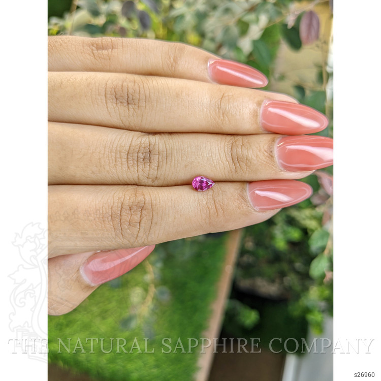 0.59 Ct. Purplish Pink Sapphire from Ceylon (Sri Lanka)