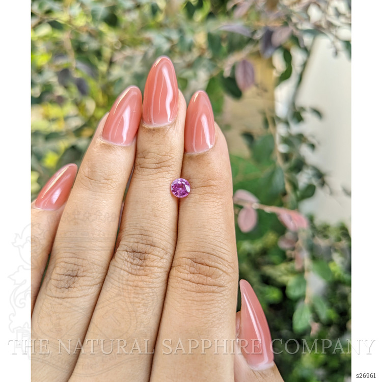 0.57 Ct. Pinkish Purple Sapphire from Ceylon (Sri Lanka)