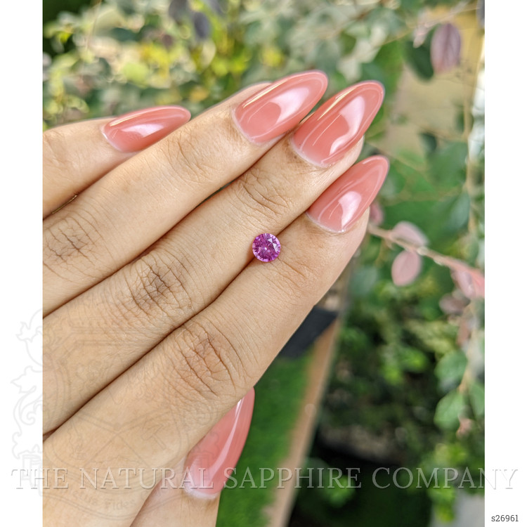 0.57 Ct. Pinkish Purple Sapphire from Ceylon (Sri Lanka)