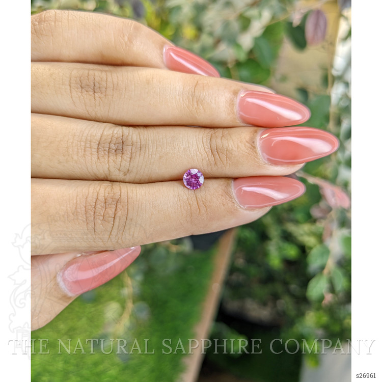 0.57 Ct. Pinkish Purple Sapphire from Ceylon (Sri Lanka)
