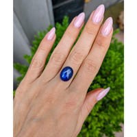 10.13 Ct. Blue Star Sapphire from Burma (Myanmar) Life Style