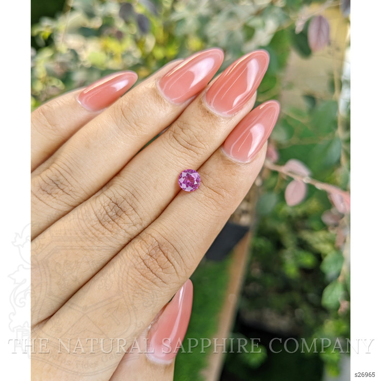 0.86 Ct. Pinkish Purple Sapphire from Ceylon (Sri Lanka)