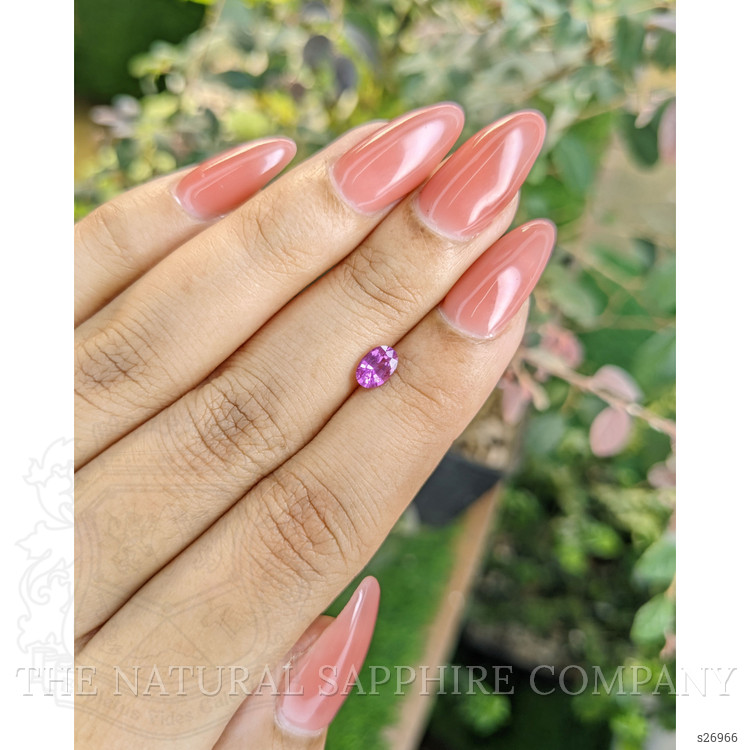 0.59 Ct. Pinkish Purple Sapphire from Ceylon (Sri Lanka)