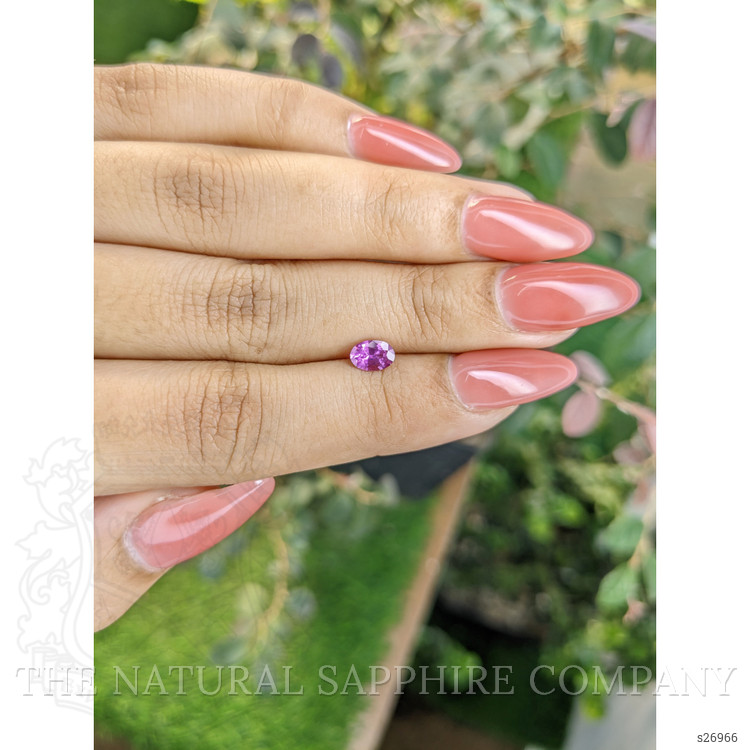 0.59 Ct. Pinkish Purple Sapphire from Ceylon (Sri Lanka)