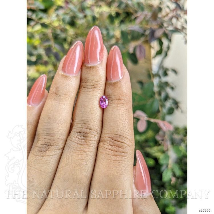 0.59 Ct. Pinkish Purple Sapphire from Ceylon (Sri Lanka)