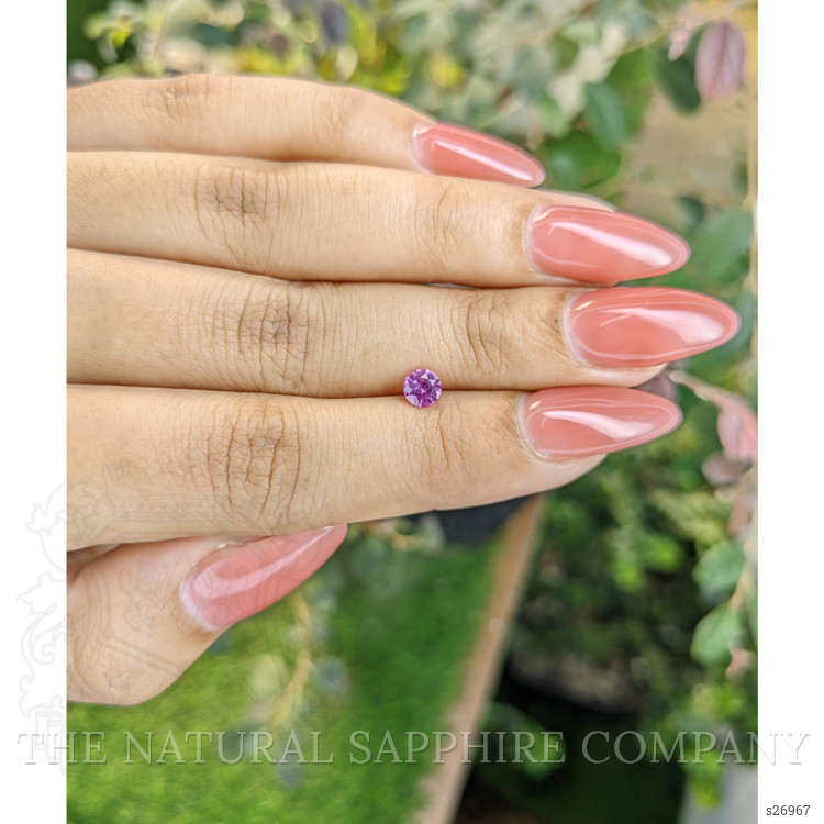 0.49 Ct. Pinkish Purple Sapphire from Ceylon (Sri Lanka)