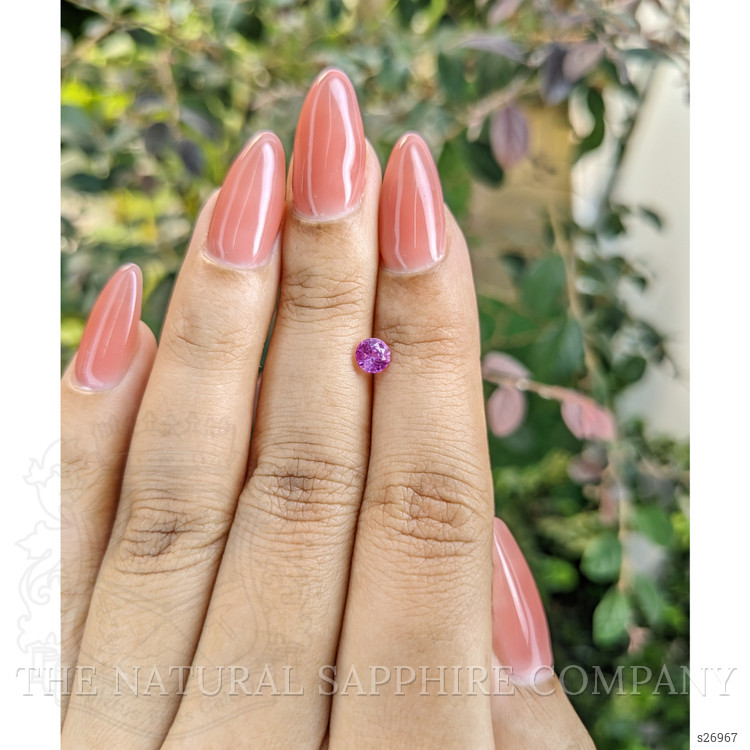0.49 Ct. Pinkish Purple Sapphire from Ceylon (Sri Lanka)