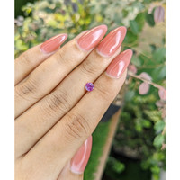 0.49 Ct. Pinkish Purple Sapphire from Ceylon (Sri Lanka) Life Style