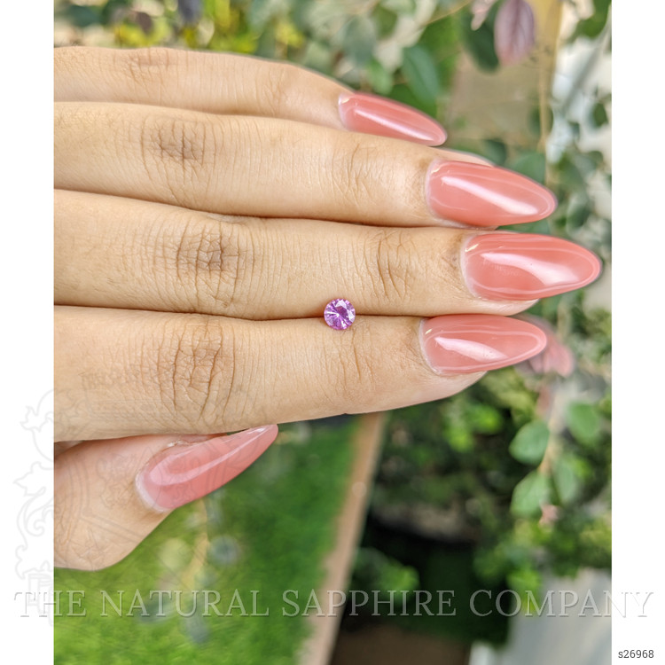 0.37 Ct. Pinkish Purple Sapphire from Ceylon (Sri Lanka)