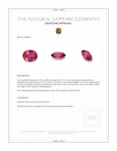 7.51 Ct. Padparadscha Sapphire from Madagascar Appraisal