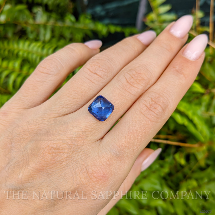 5.62 Ct. Blue Cabochon Sapphire from Ceylon (Sri Lanka)