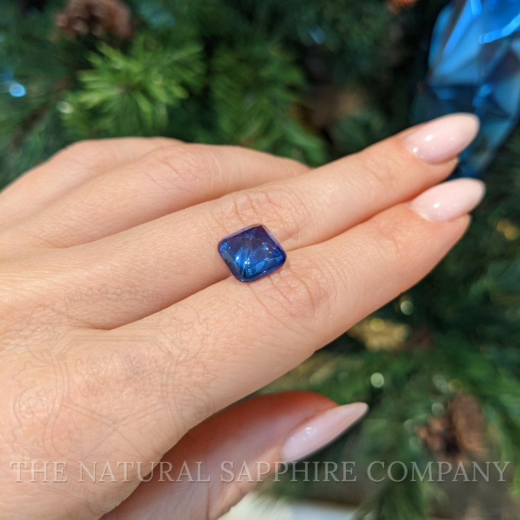 5.62 Ct. Blue Cabochon Sapphire from Ceylon (Sri Lanka)