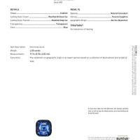 4.50 Ct. Blue Sapphire from Burma (Myanmar) Scan Report