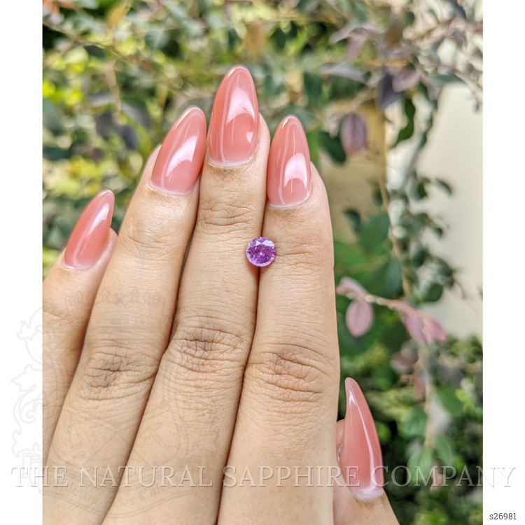 0.80 Ct. Purplish Pink Sapphire from Ceylon (Sri Lanka)