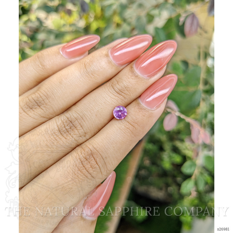 0.80 Ct. Purplish Pink Sapphire from Ceylon (Sri Lanka)