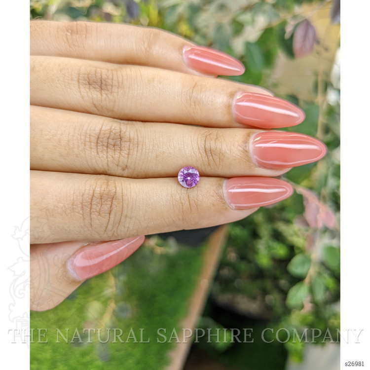 0.80 Ct. Purplish Pink Sapphire from Ceylon (Sri Lanka)