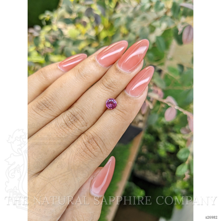 0.78 Ct. Pinkish Purple Sapphire from Ceylon (Sri Lanka)