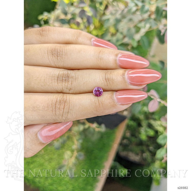 0.78 Ct. Pinkish Purple Sapphire from Ceylon (Sri Lanka)