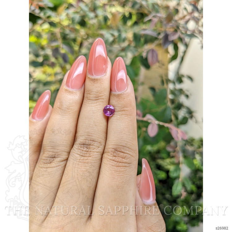 0.78 Ct. Pinkish Purple Sapphire from Ceylon (Sri Lanka)