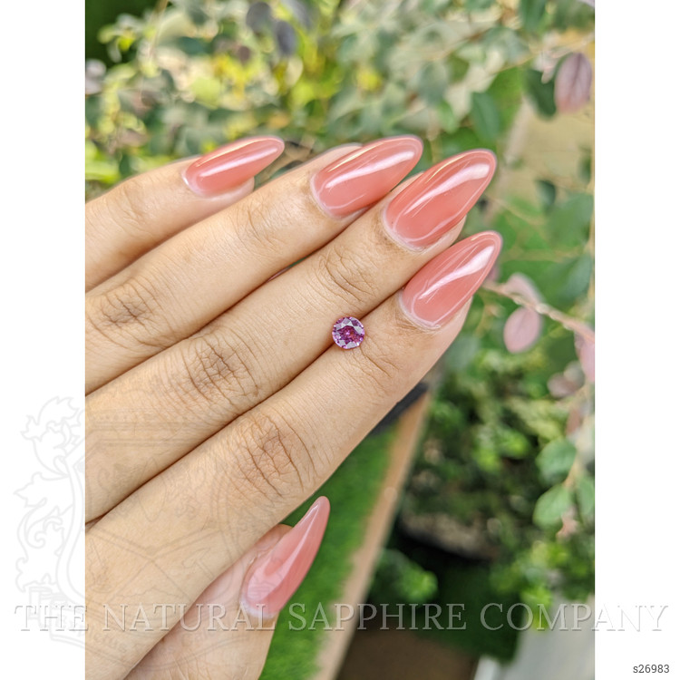 0.65 Ct. Pinkish Purple Sapphire from Ceylon (Sri Lanka)