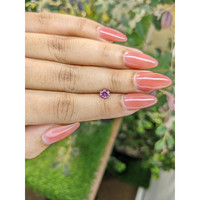 0.65 Ct. Pinkish Purple Sapphire from Ceylon (Sri Lanka) Life Style