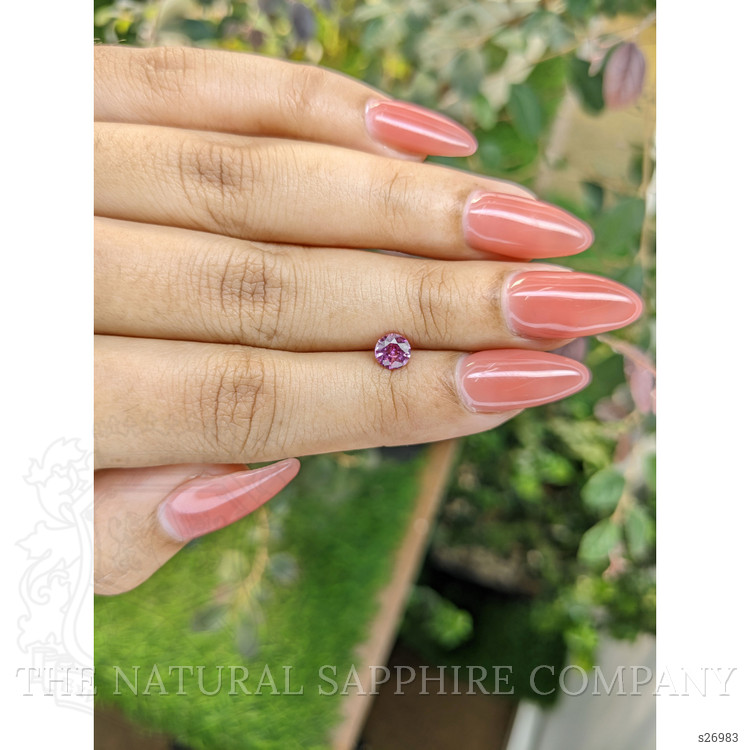 0.65 Ct. Pinkish Purple Sapphire from Ceylon (Sri Lanka)