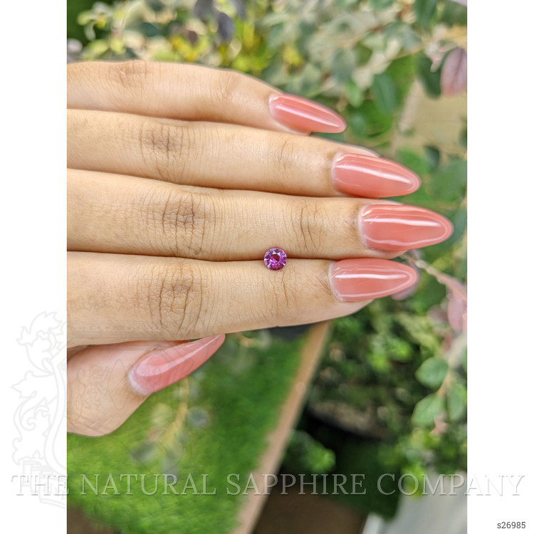 0.42 Ct. Pinkish Purple Sapphire from Ceylon (Sri Lanka)