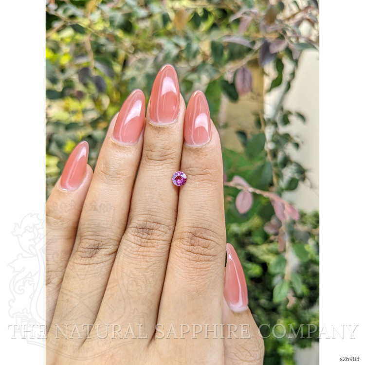0.42 Ct. Pinkish Purple Sapphire from Ceylon (Sri Lanka)