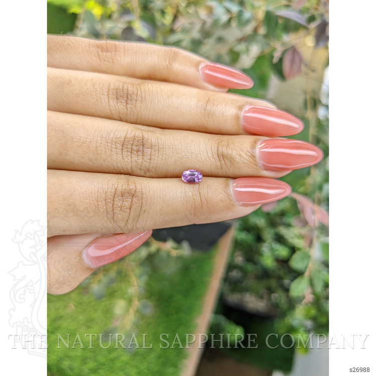 0.64 Ct. Pinkish Purple Sapphire from Ceylon (Sri Lanka)