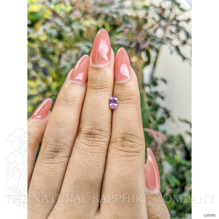 0.64 Ct. Pinkish Purple Sapphire from Ceylon (Sri Lanka)