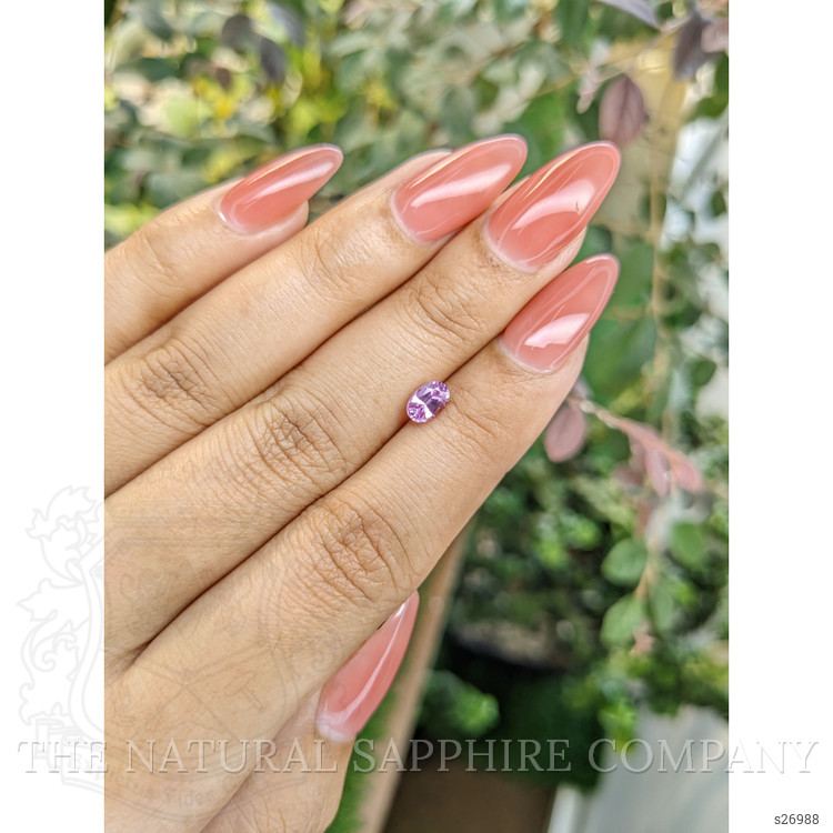 0.64 Ct. Pinkish Purple Sapphire from Ceylon (Sri Lanka)