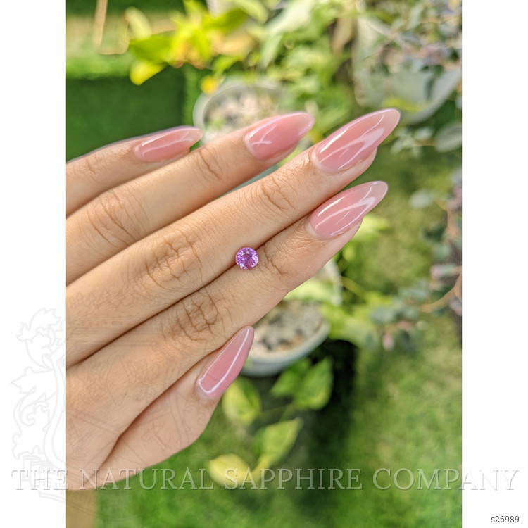 0.65 Ct. Pinkish Purple Sapphire from Ceylon (Sri Lanka)