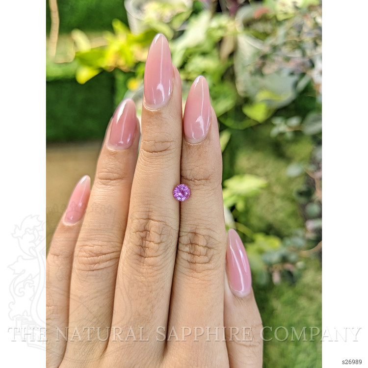 0.65 Ct. Pinkish Purple Sapphire from Ceylon (Sri Lanka)