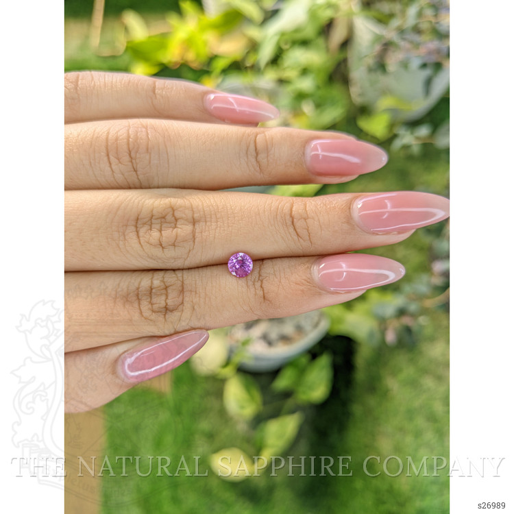 0.65 Ct. Pinkish Purple Sapphire from Ceylon (Sri Lanka)