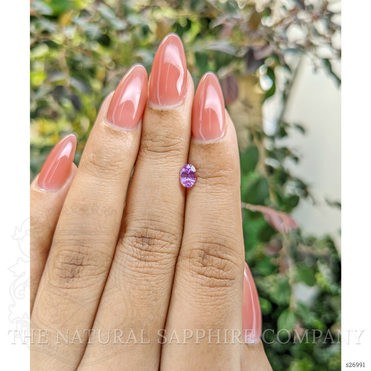0.59 Ct. Pinkish Purple Sapphire from Ceylon (Sri Lanka)
