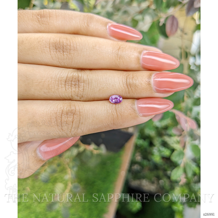 0.59 Ct. Pinkish Purple Sapphire from Ceylon (Sri Lanka)