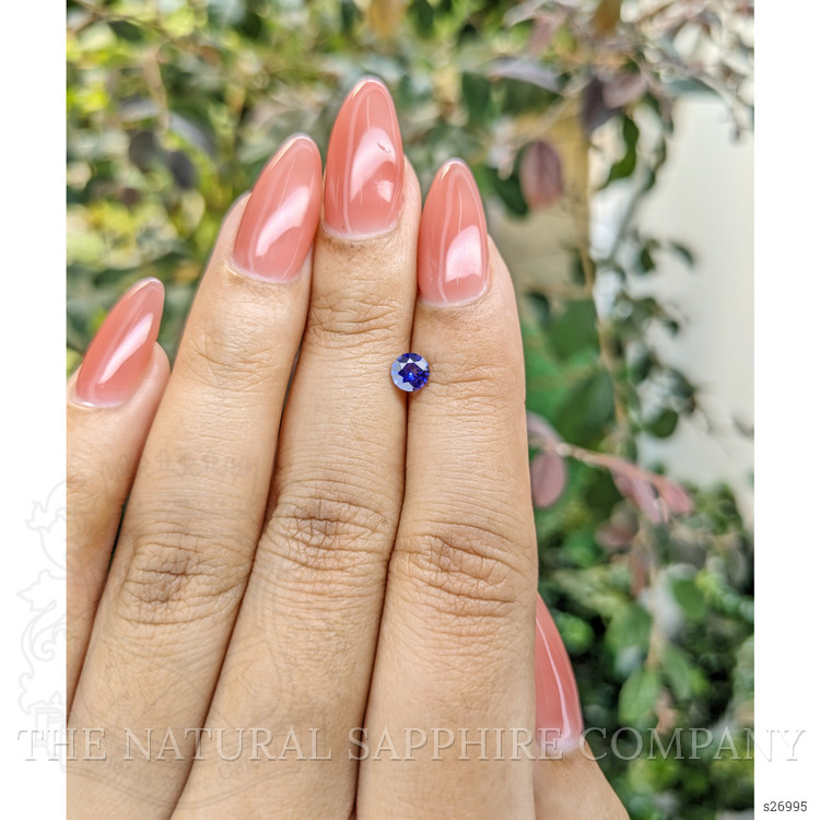 0.45 Ct. Blue Sapphire from Ceylon (Sri Lanka)