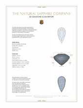 0.67 Ct. Blue Sapphire from Ceylon (Sri Lanka) 3 D Scan Report