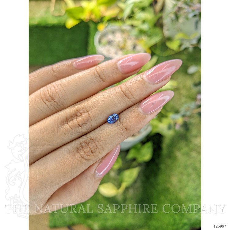0.72 Ct. Blue Sapphire from Ceylon (Sri Lanka)
