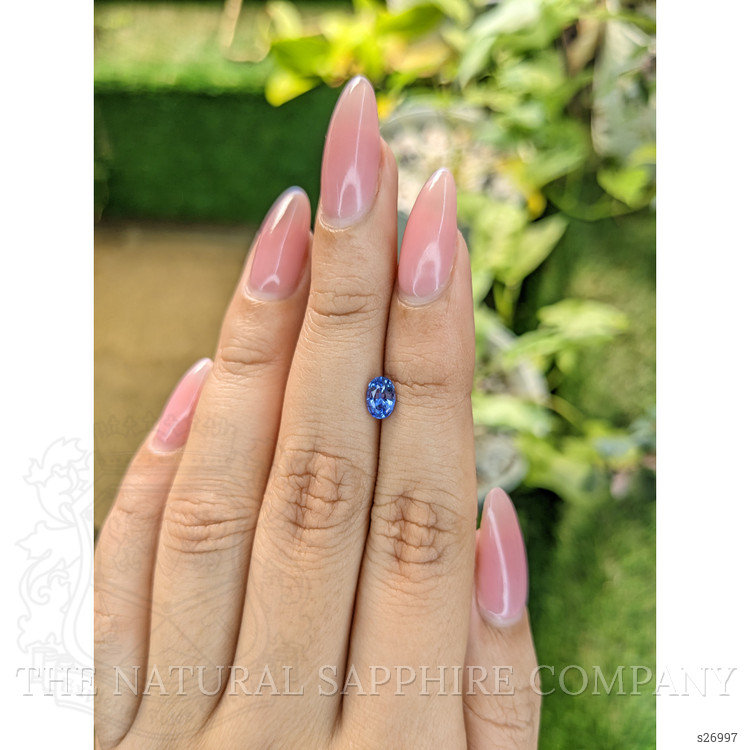 0.72 Ct. Blue Sapphire from Ceylon (Sri Lanka)