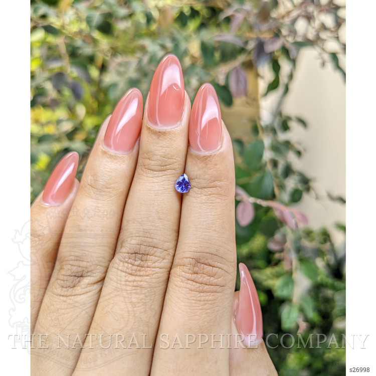 0.42 Ct. Violet Sapphire from Ceylon (Sri Lanka)