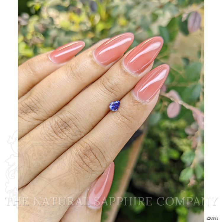 0.42 Ct. Violet Sapphire from Ceylon (Sri Lanka)