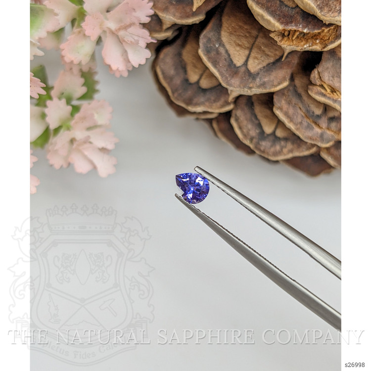 0.42 Ct. Violet Sapphire from Ceylon (Sri Lanka)