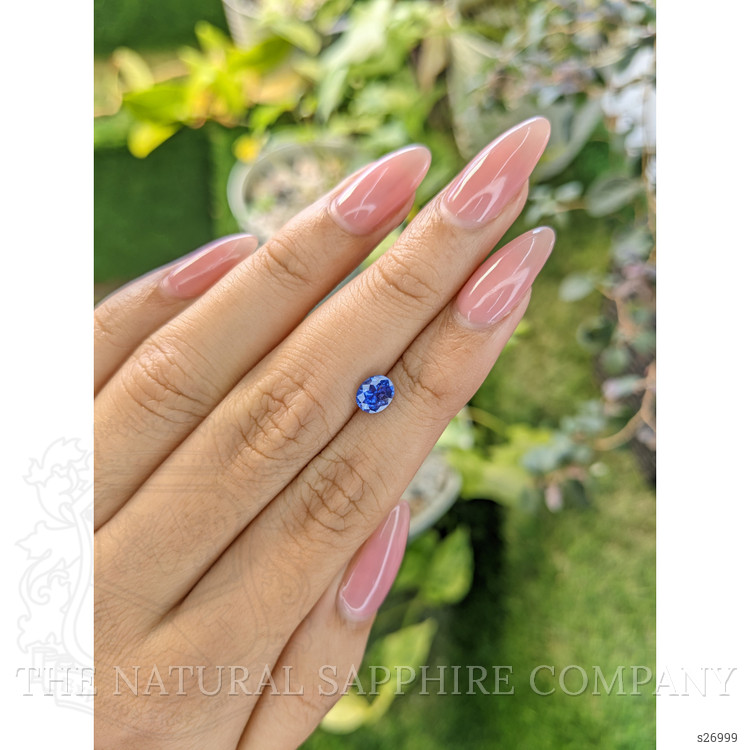 0.85 Ct. Blue Sapphire from Ceylon (Sri Lanka)