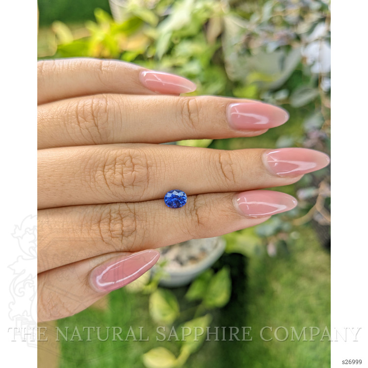 0.85 Ct. Blue Sapphire from Ceylon (Sri Lanka)