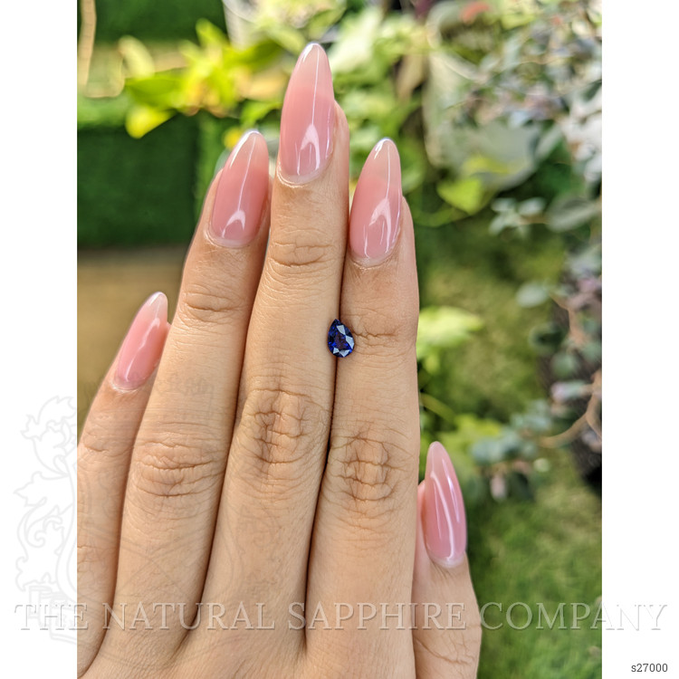 0.65 Ct. Blue Sapphire from Ceylon (Sri Lanka)