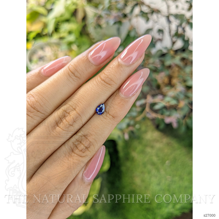 0.65 Ct. Blue Sapphire from Ceylon (Sri Lanka)