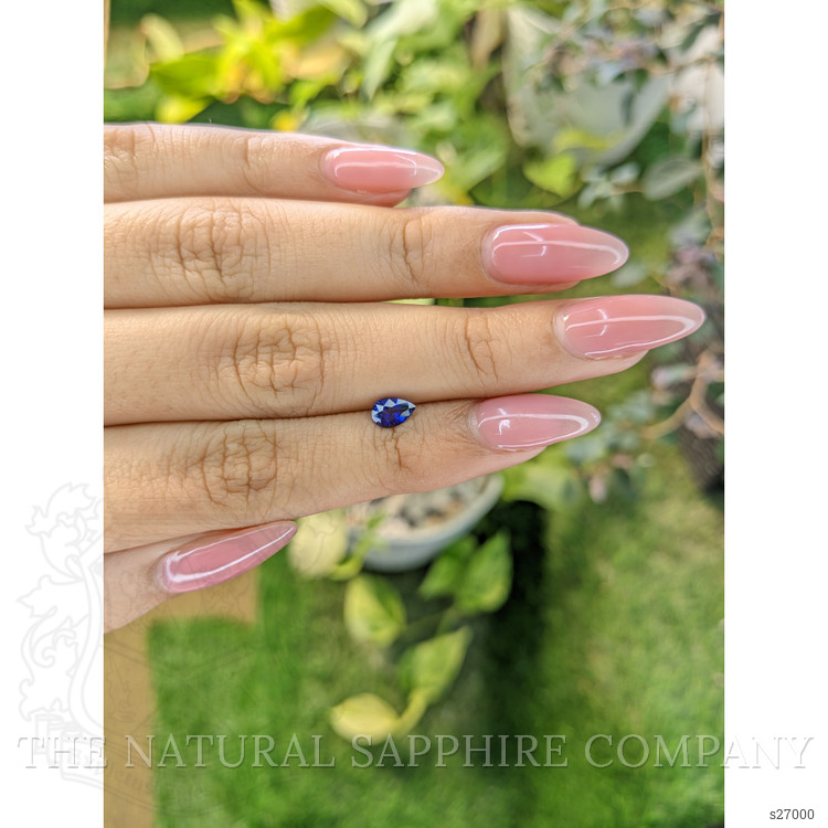 0.65 Ct. Blue Sapphire from Ceylon (Sri Lanka)