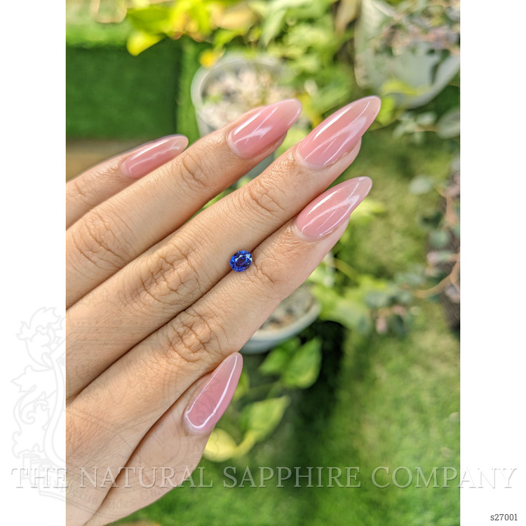 0.55 Ct. Blue Sapphire from Ceylon (Sri Lanka)