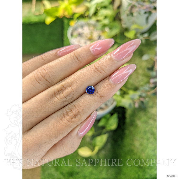 0.77 Ct. Blue Sapphire from Ceylon (Sri Lanka)